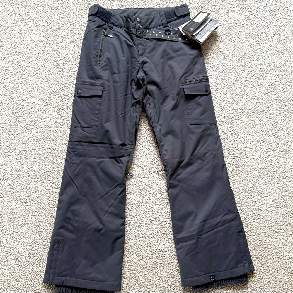 🏂 Roxy | NWT • Sarah Burke Charcoal Grey Snowboarding Pants